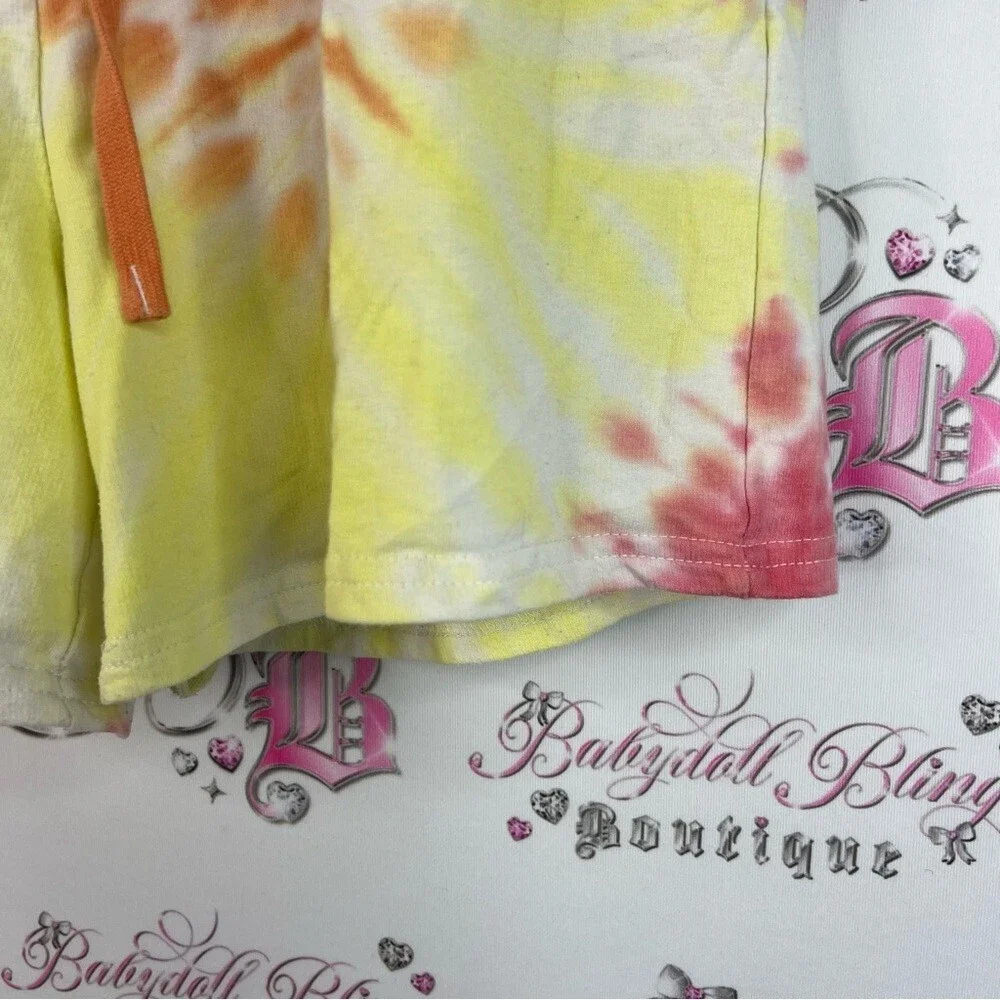Jane and Delancey shorts sunset 🌅 Colors Vibrant Tie-Dye Athletic Shorts